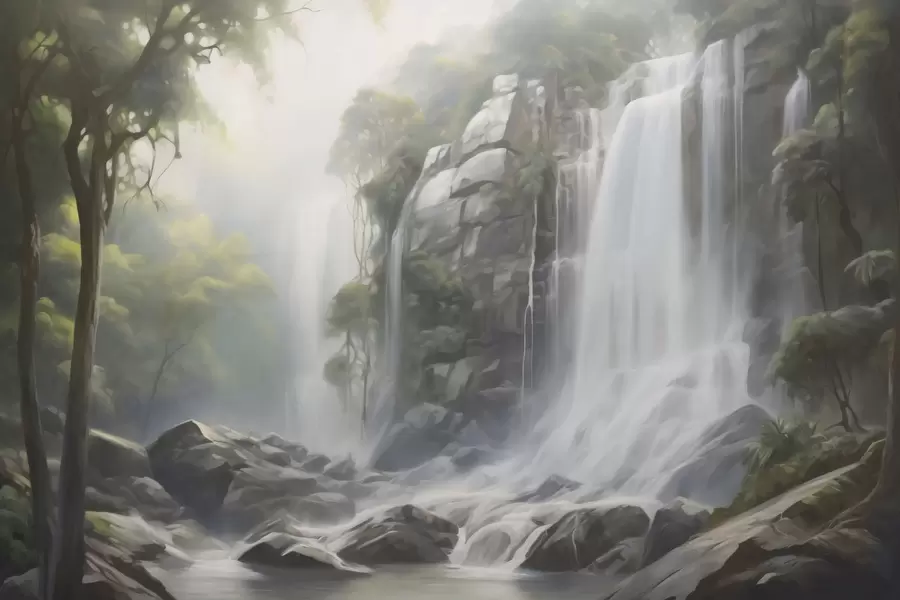 Wall Mural Photo Wallpaper Waterfall w04721