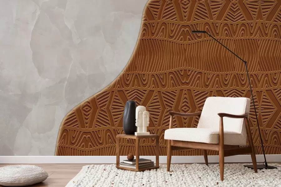 murais de parede Ornamento e concreto w04664