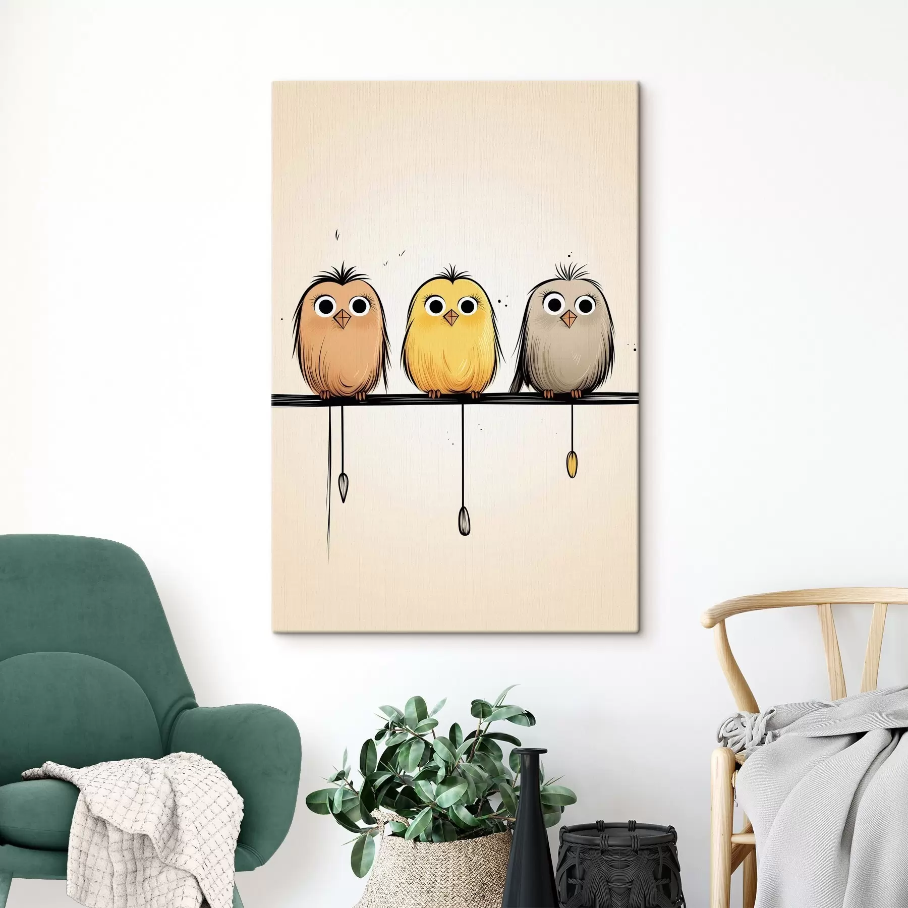 wall murals Cute chicks s46071