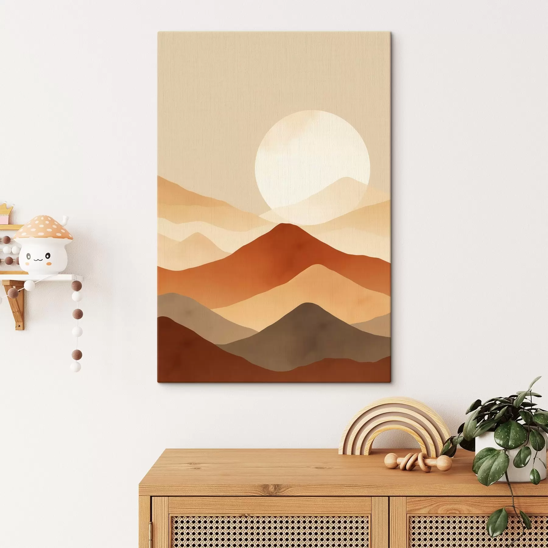 murales Enorme luna contra un fondo s46083