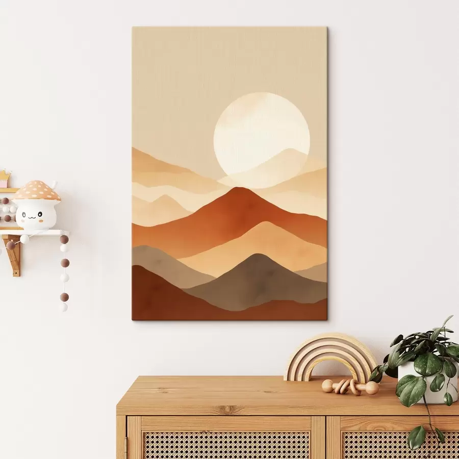 wall murals Huge moon against a background s46083