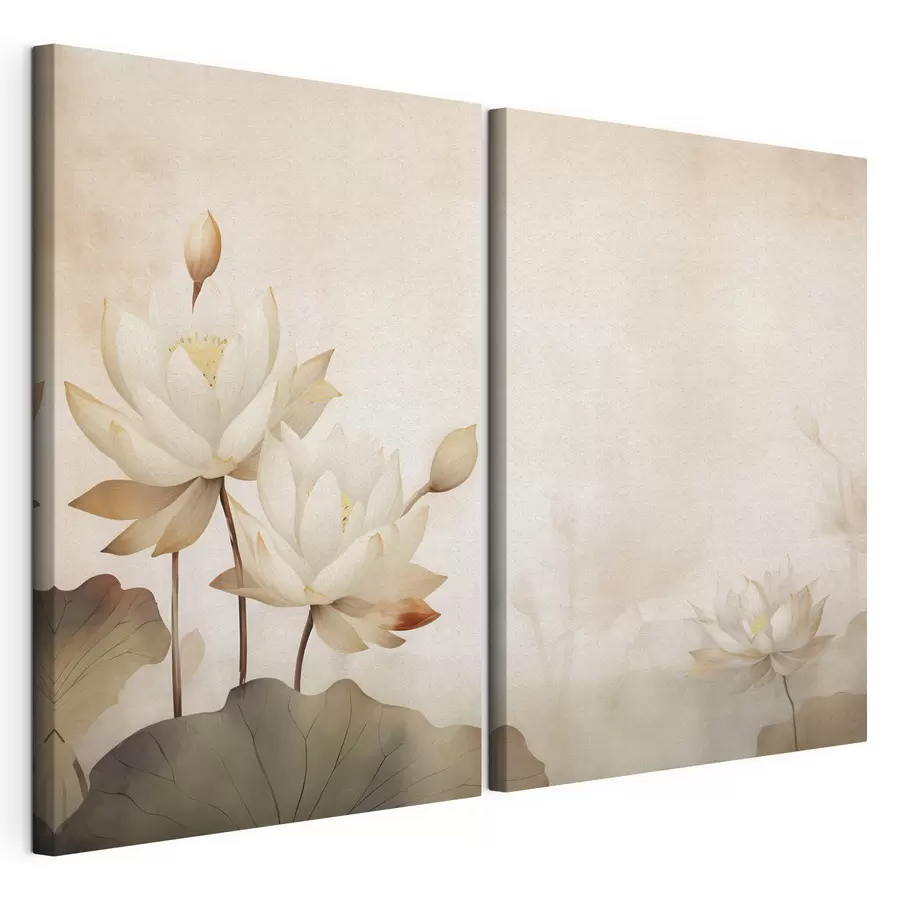 murales Hermosas flores de loto m00861