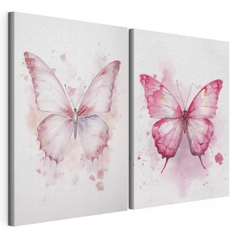 murales Varias mariposas rosas m00864