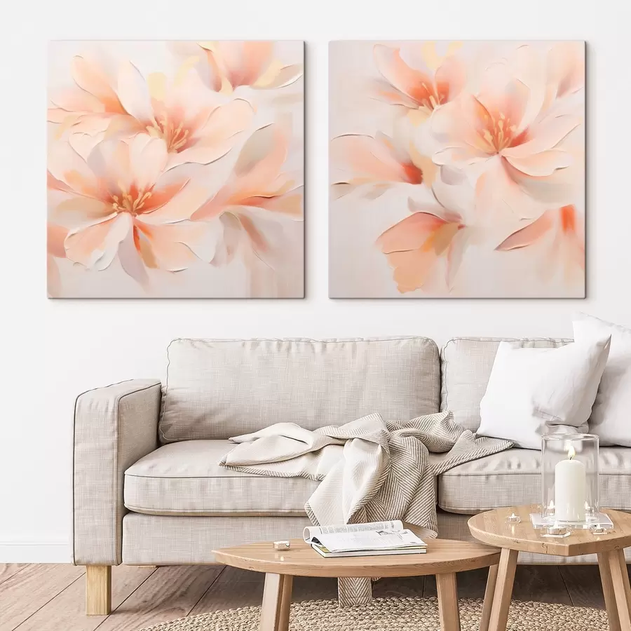 murales Flores abstractas delicadas m00789