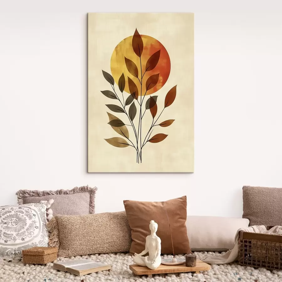 murales Rama con hojas s46132