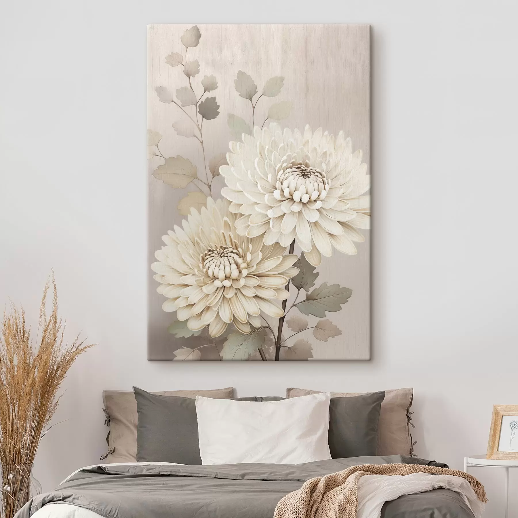 wall murals Abstract chrysanthemums s46257