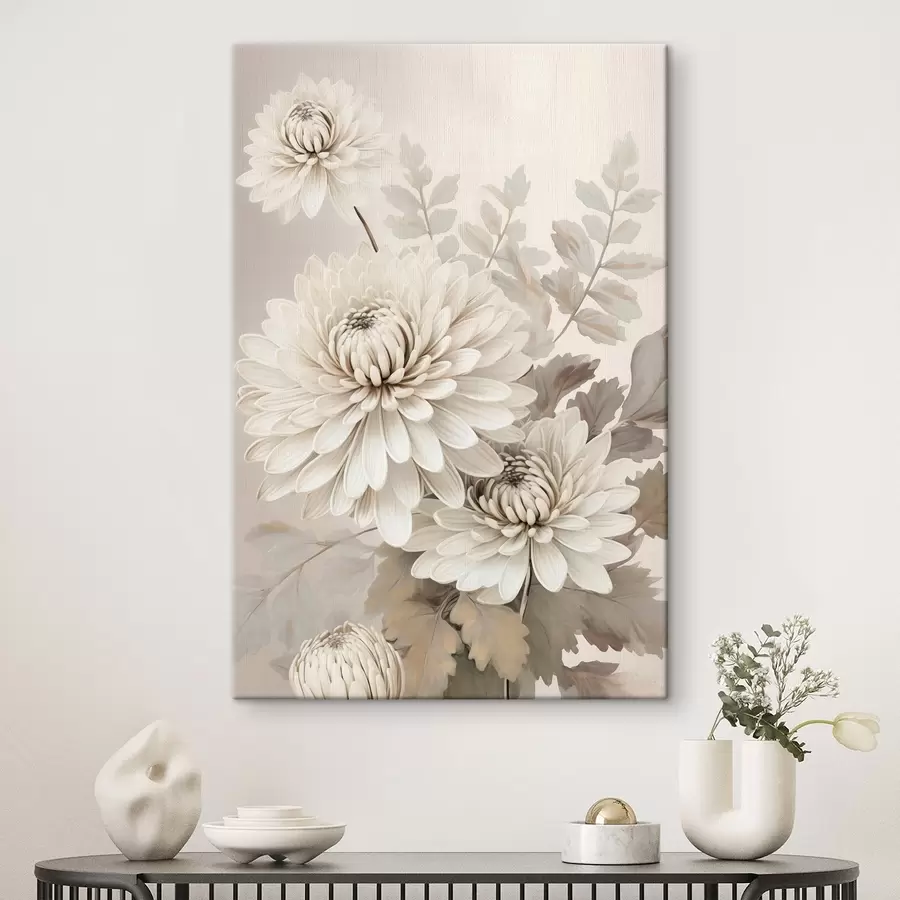 wall murals Abstract chrysanthemums s46261