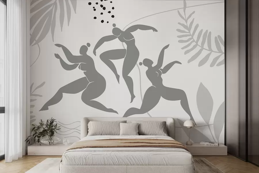 Wall Mural Photo Wallpaper Abstract silhouettes of women w04725v1