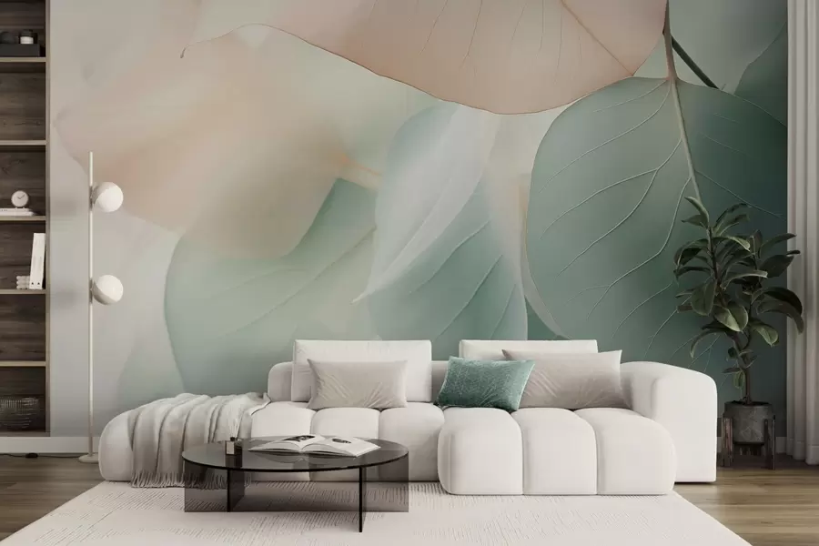 wall murals Abstract leaves w04726