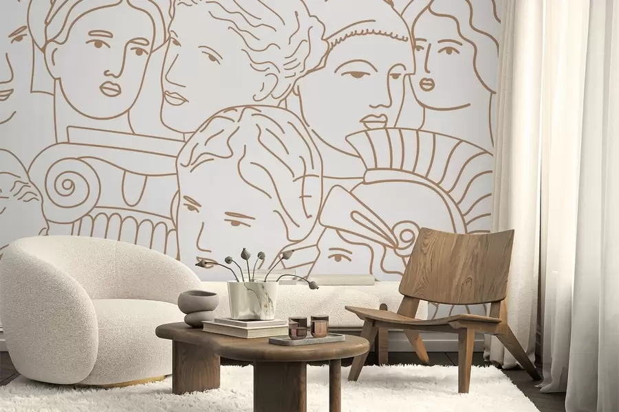 murales Rostros antiguos w04728v1