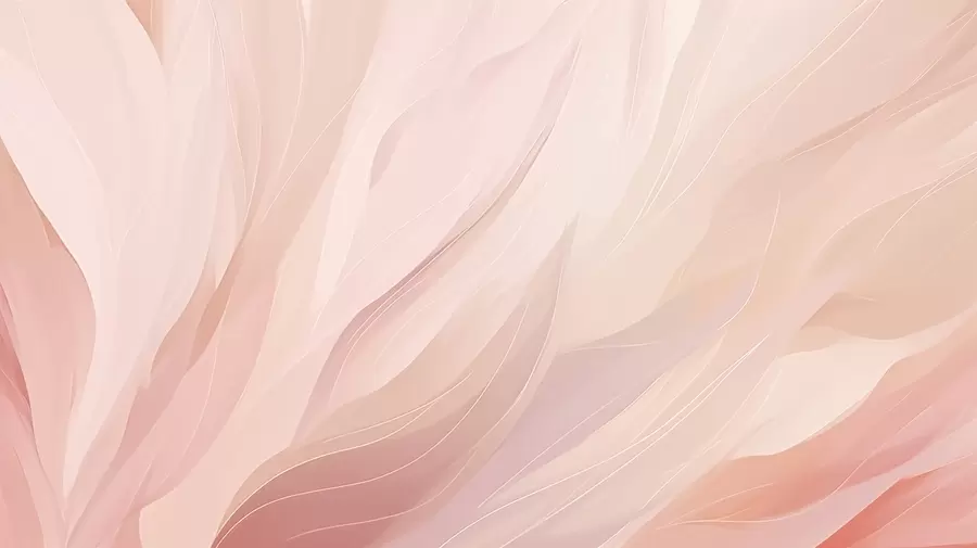 peintures murales Touches abstraites douces dans des tons pastel rose et pêche w04731