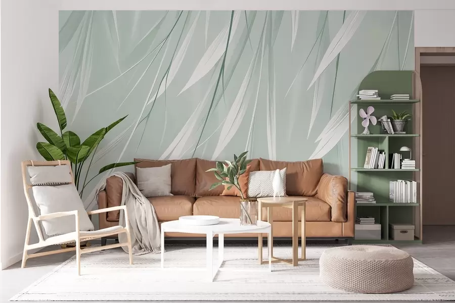 wall murals Hanging thin leaves w04703v1