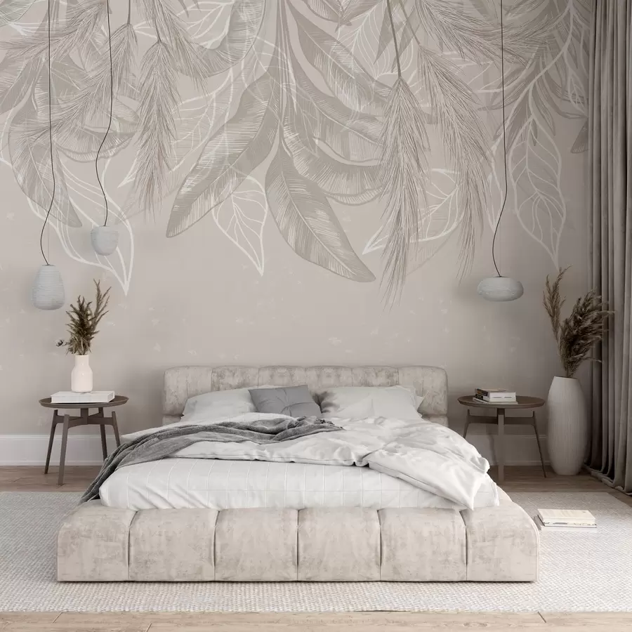 Wall Mural Photo Wallpaper Hanging leaves w04747