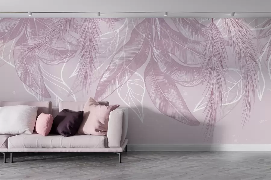 Wall Mural Photo Wallpaper Hanging leaves w04747v2