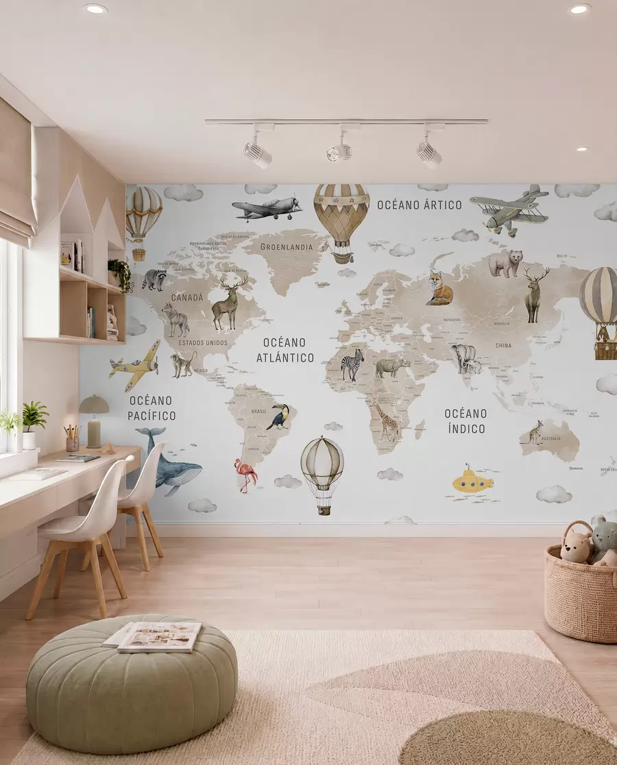wall murals Beige Atlas in Spanish c00001esv2