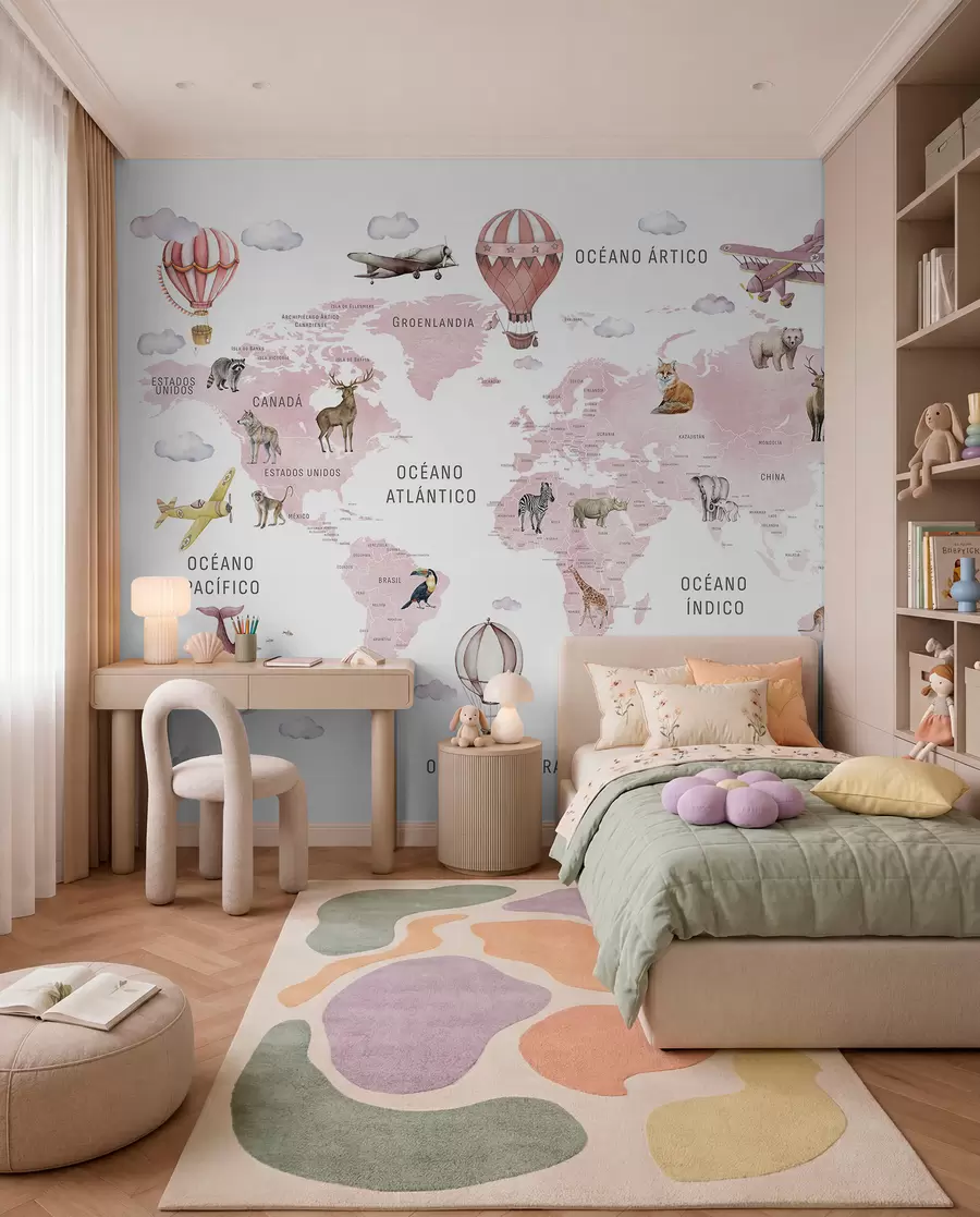 wall murals Rose Atlas in Spanish c00001esv3