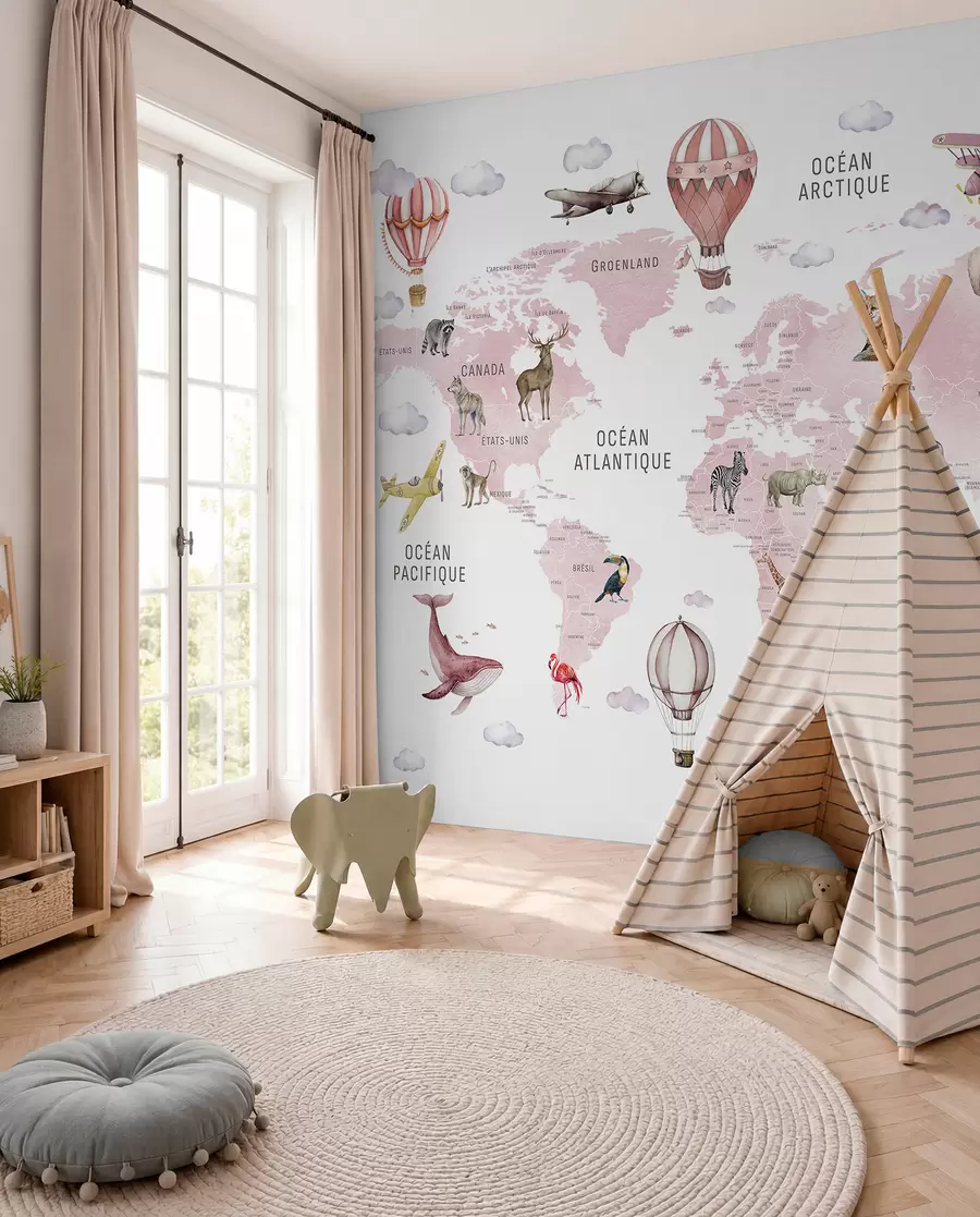 wall murals Rose Atlas in French c00001frv3