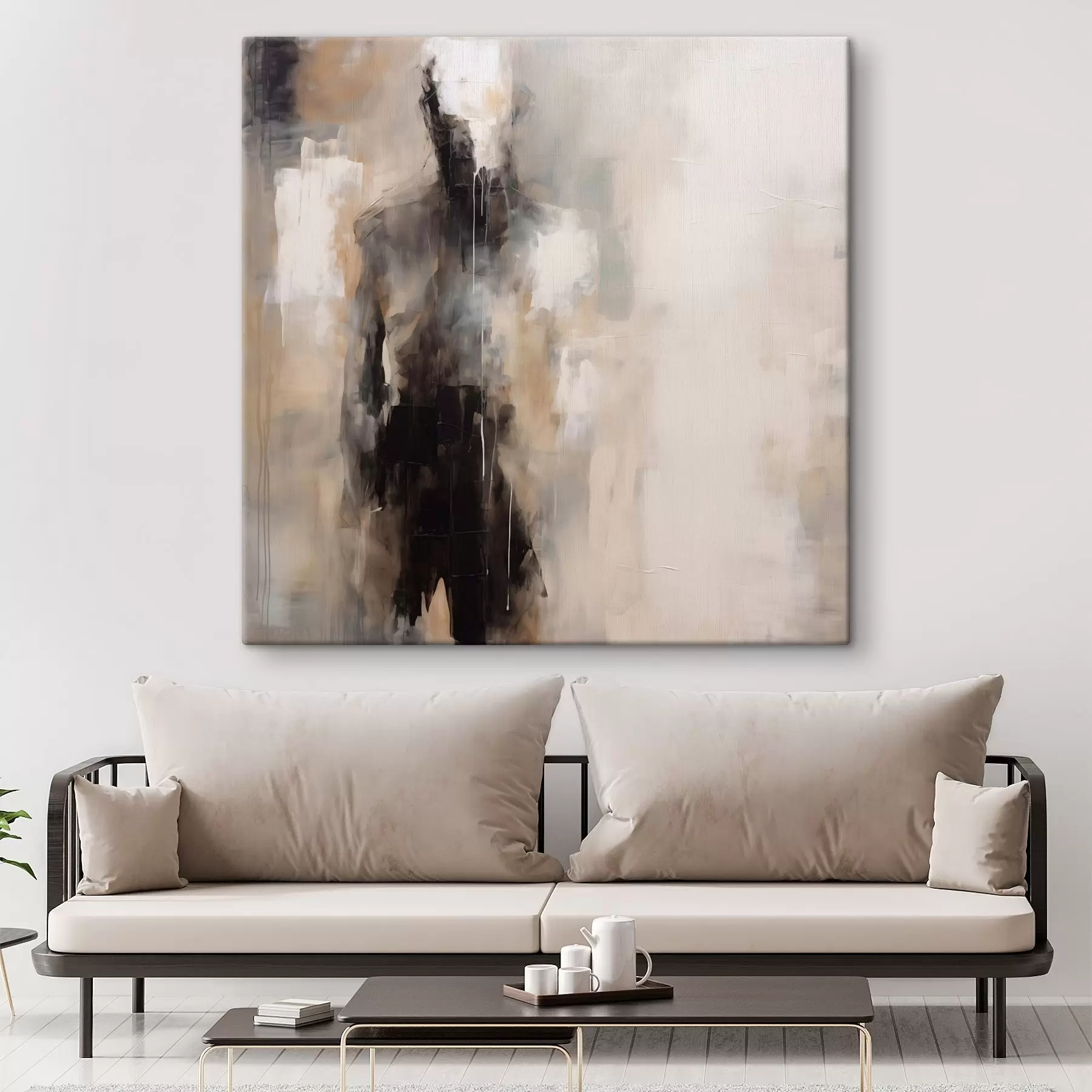 wall murals An abstract human figure in the shadows s46360