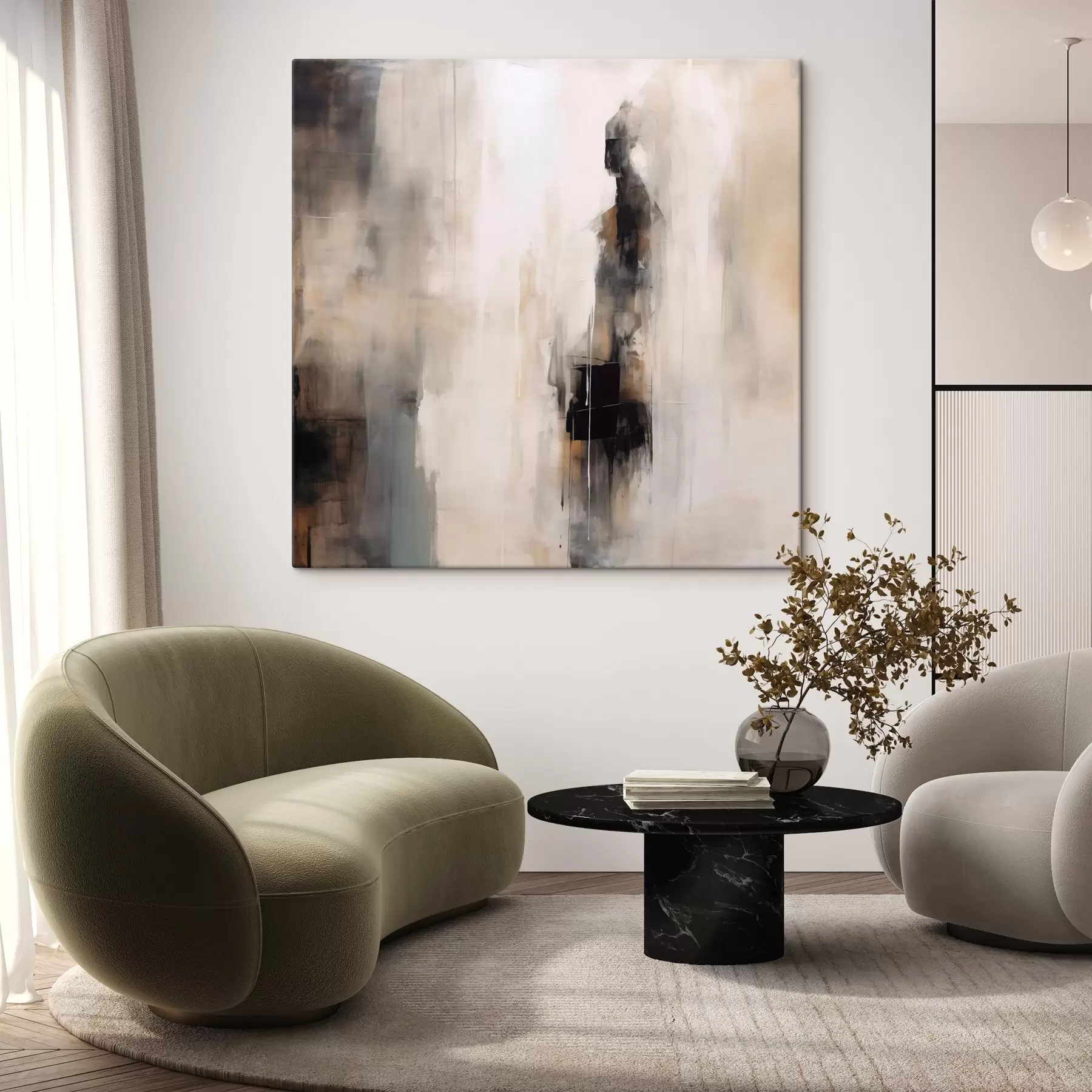 wall murals An abstract human figure s46361