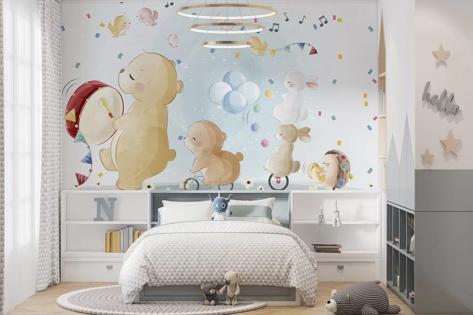 murales Animales de cuento de hadas w04762