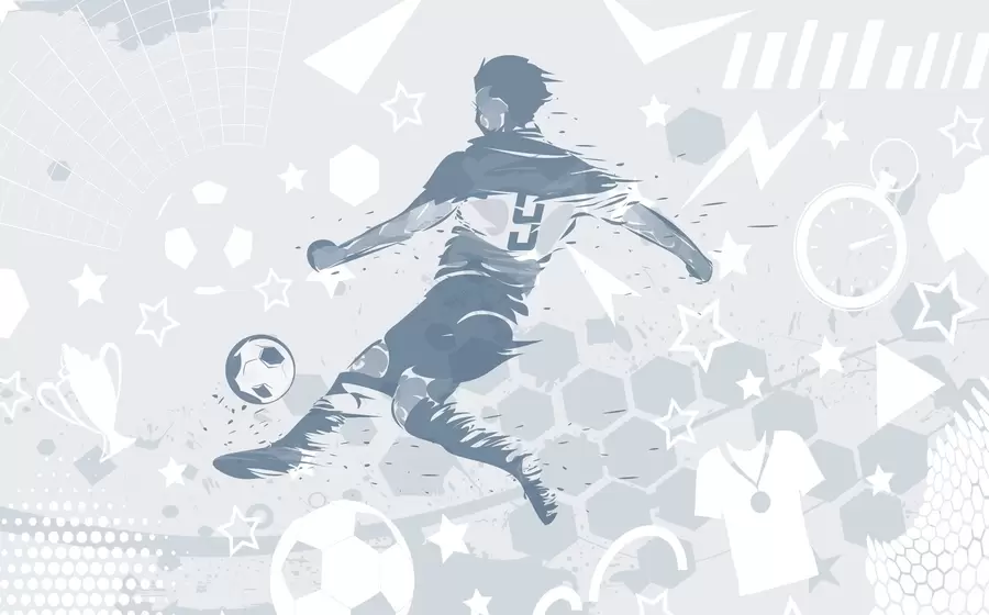 Wall Mural Photo Wallpaper Soccer player, sports w04763v1