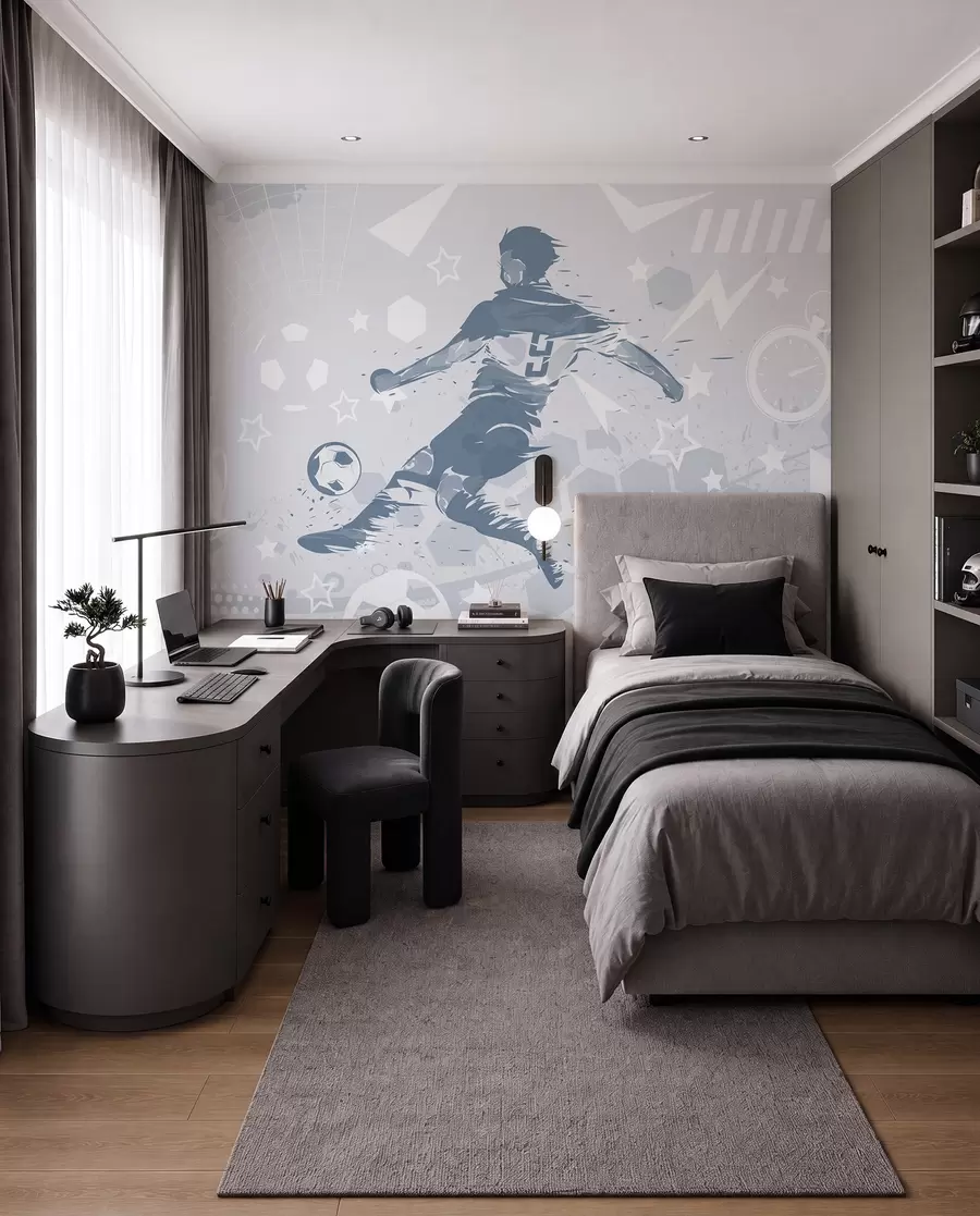 Wall Mural Photo Wallpaper Soccer player, sports w04763v1