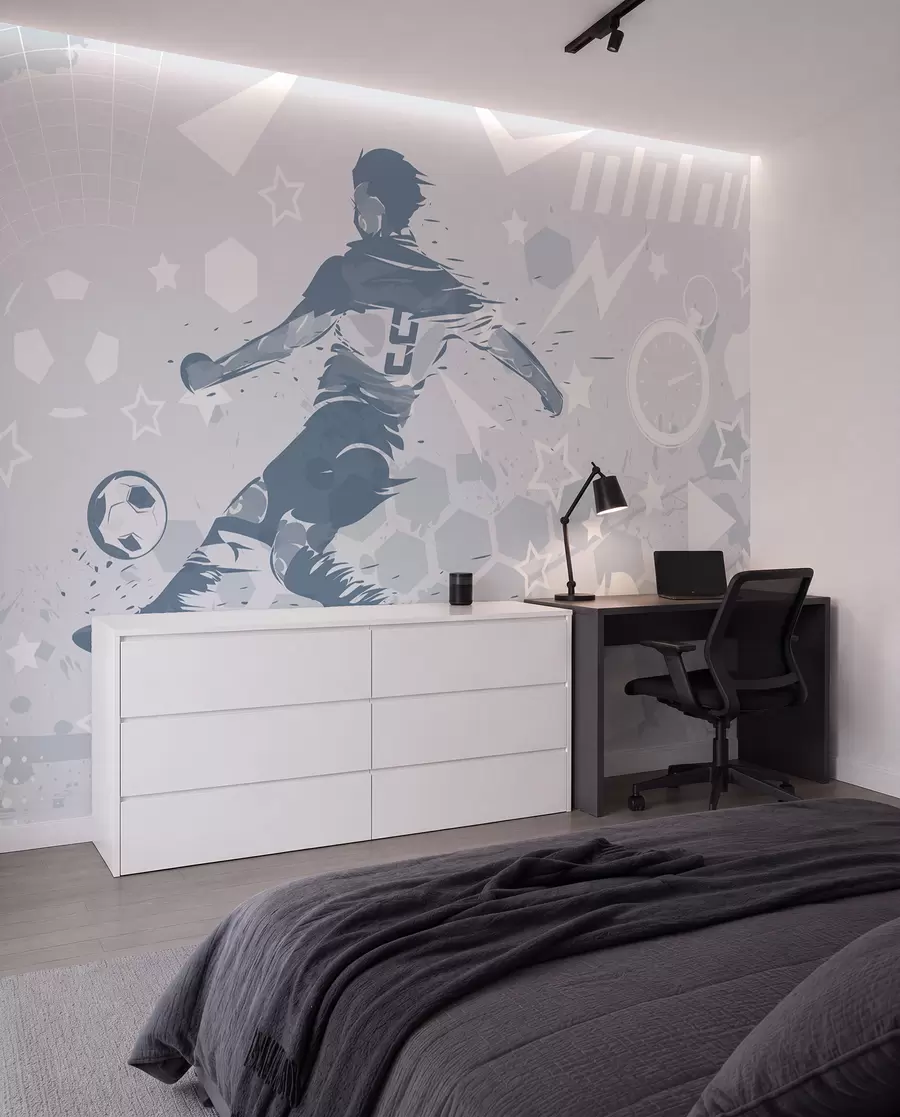 wall murals Soccer player, sports w04763v1
