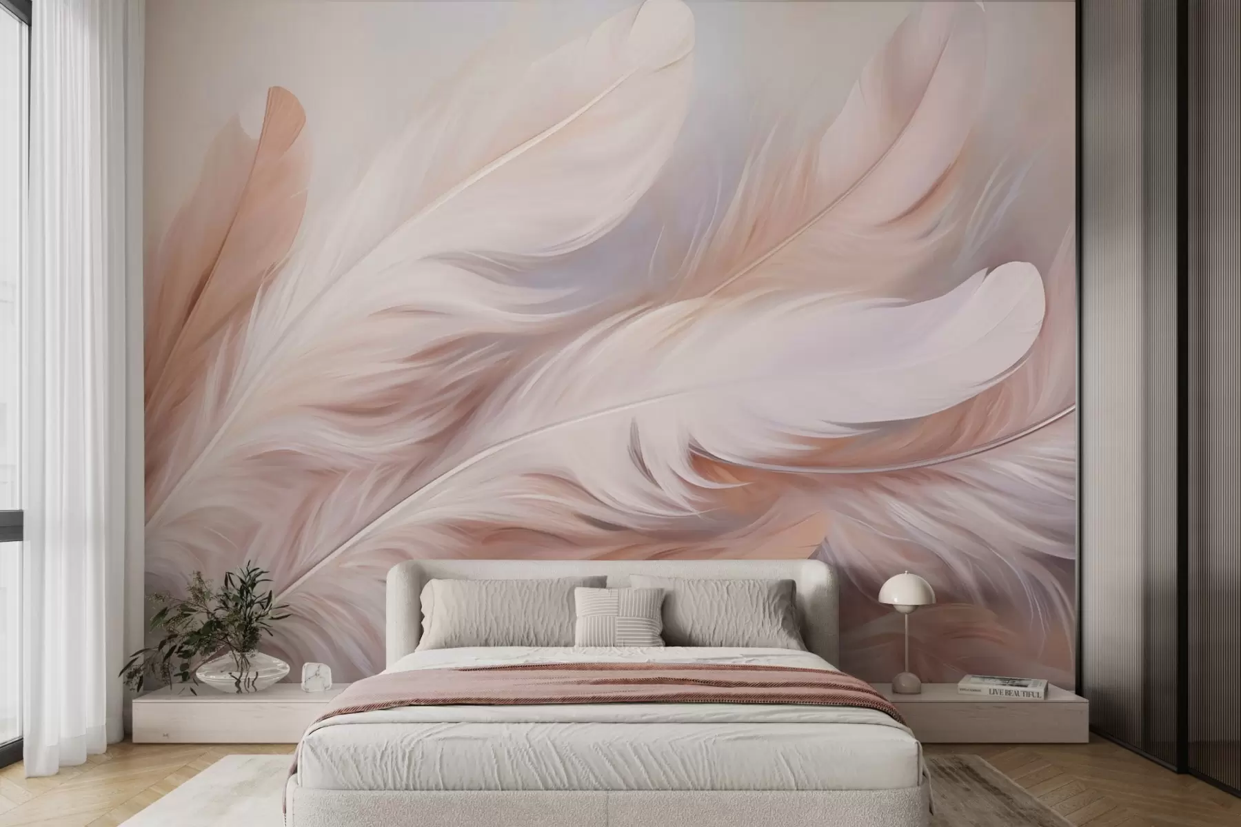 Wall Mural Photo Wallpaper Feathers w04775