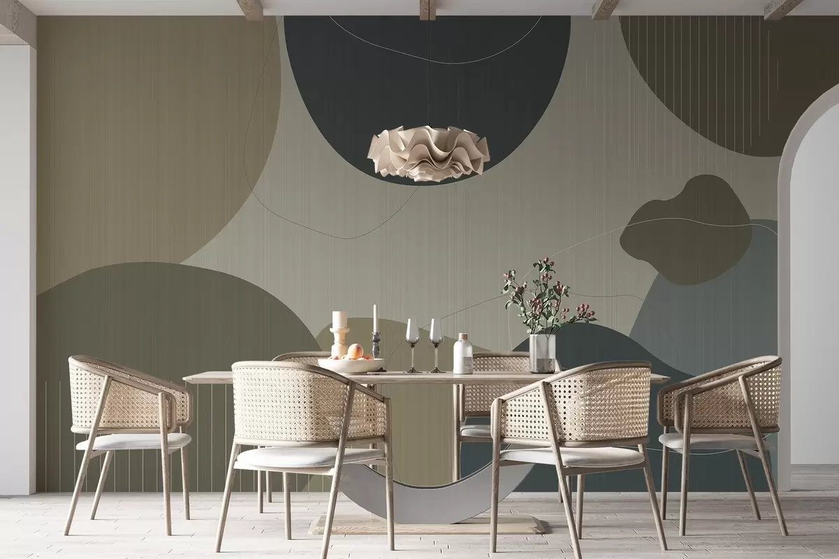 Wall Mural Photo Wallpaper Abstract circles w04759v2