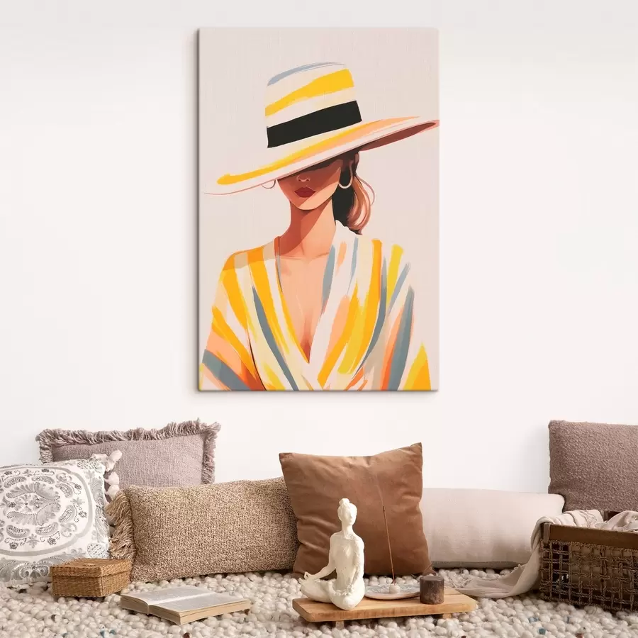 murales Chica con sombrero s46421