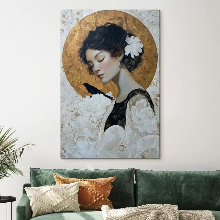 murales Niña y círculo s46364