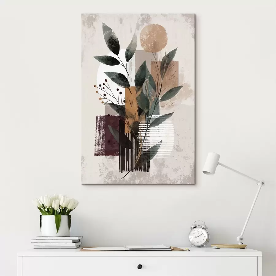 wall murals Leaf Abstraction s46393