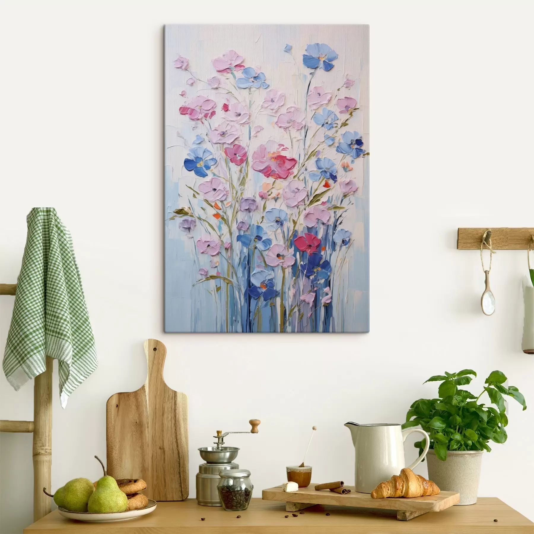 wall murals Painted Flowers s46395
