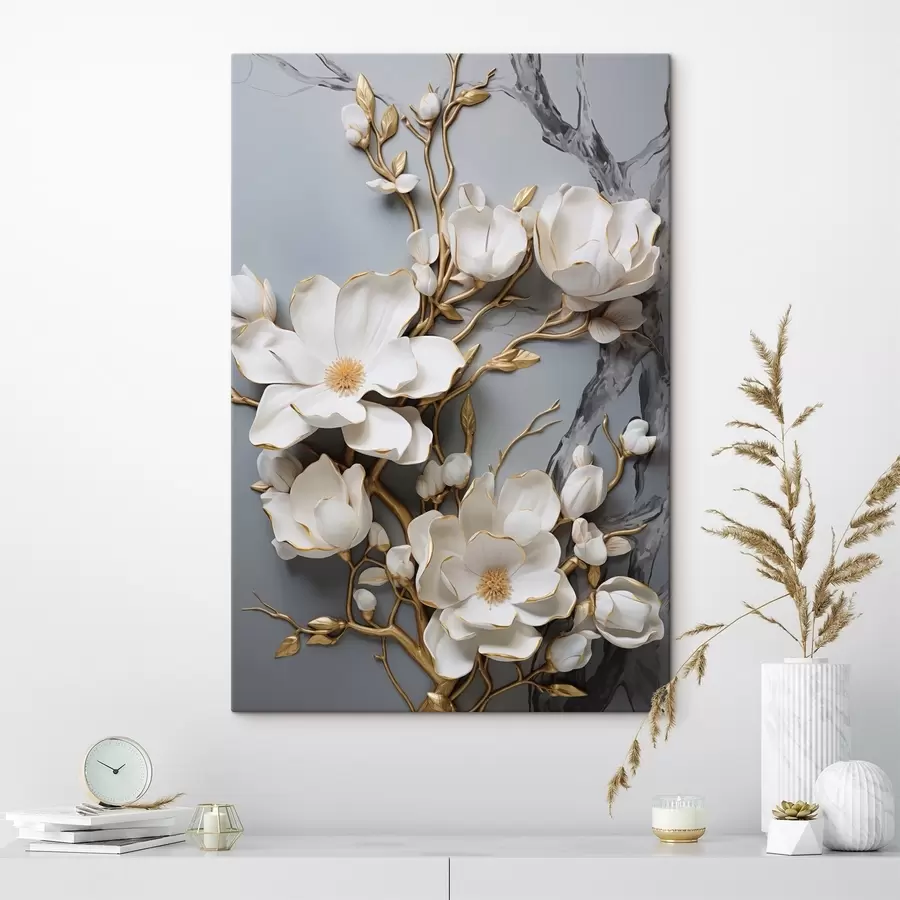 murales Flores abstractas s46401
