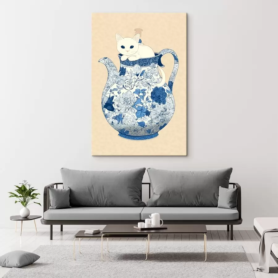 wall murals Cat in Jug s46432