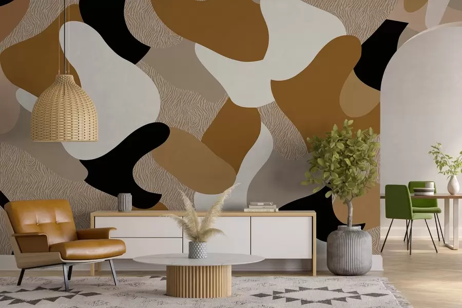 Wall Mural Photo Wallpaper abstract shapes and textures w04629