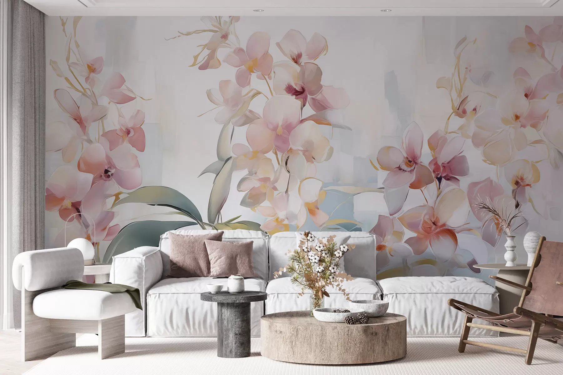 wall murals Abstract flowers w04776