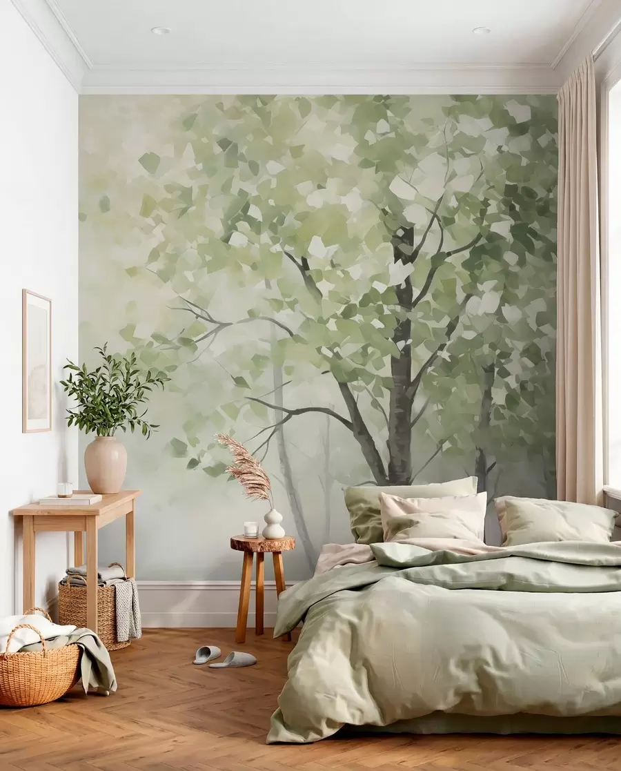 peintures murales Arbres abstraits imitation de peinture w04781