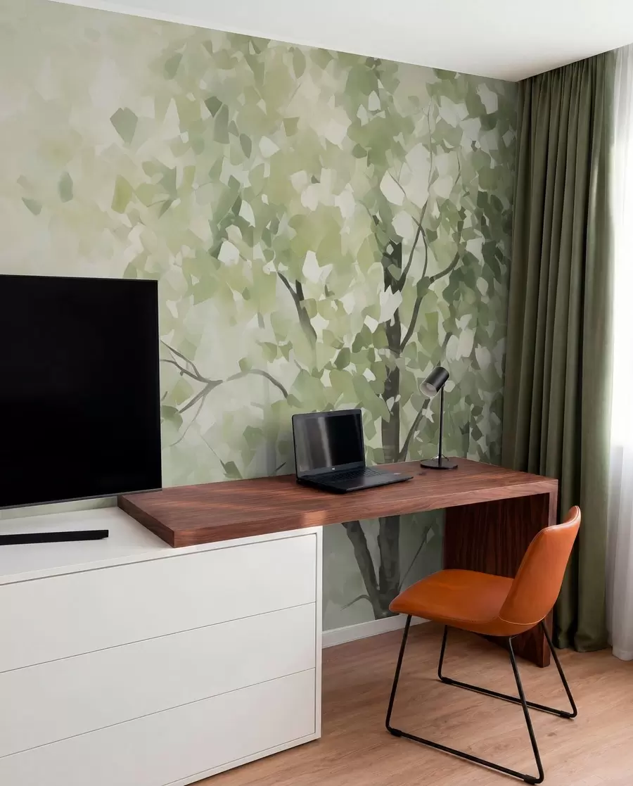 peintures murales Arbres abstraits imitation de peinture w04781