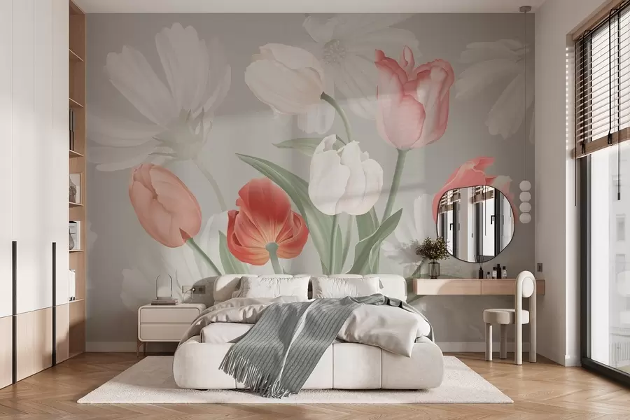 murales Ramo de flores con tulipanes w04784