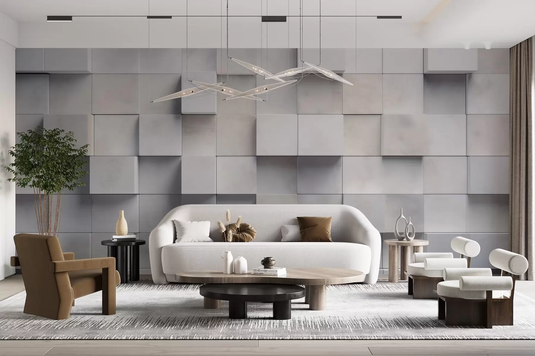 Wall Mural Photo Wallpaper Square blocks w04806