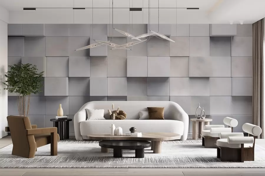 wall murals Square blocks w04806