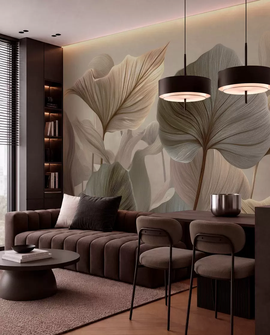 peintures murales Feuilles w04848