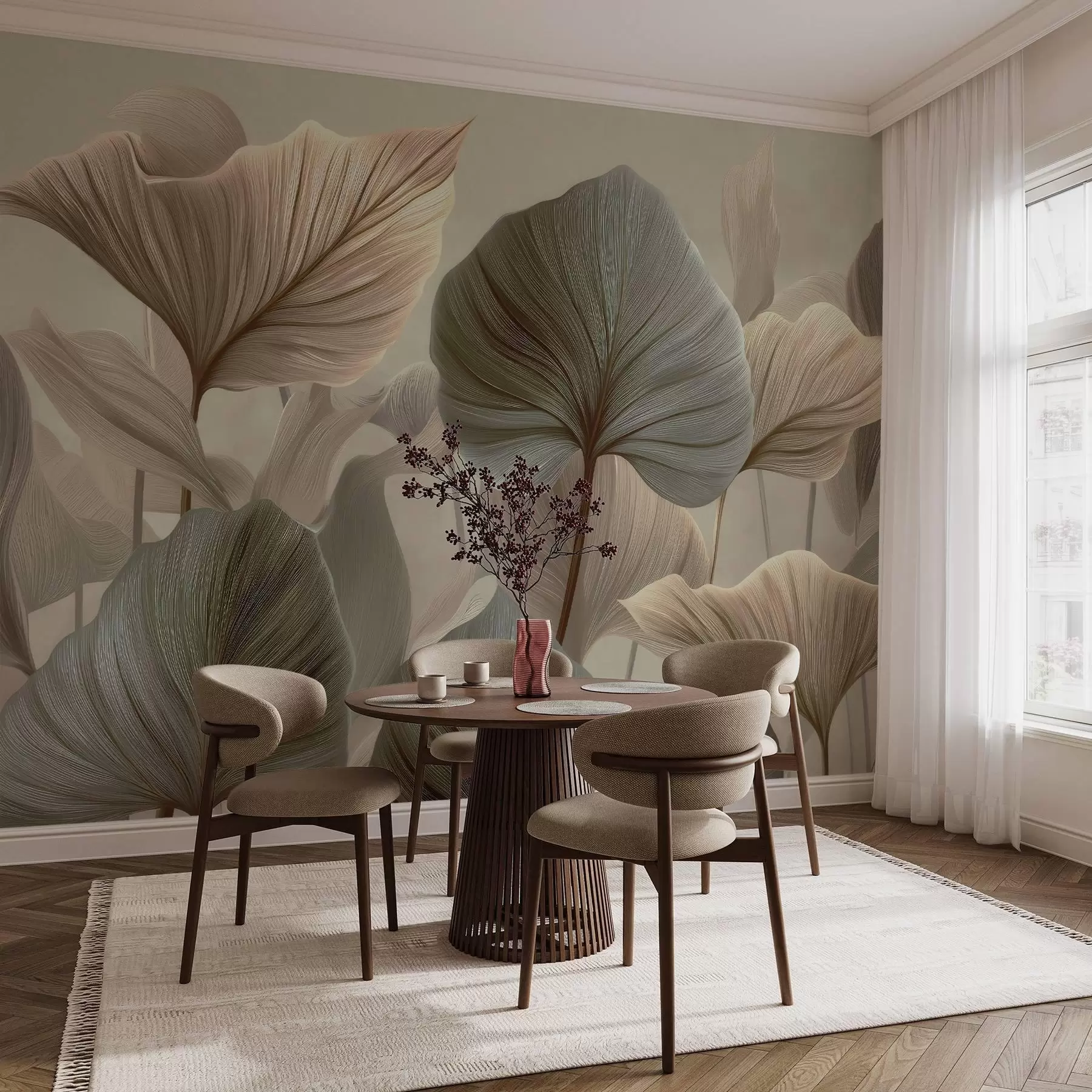 wall murals Leaves w04848