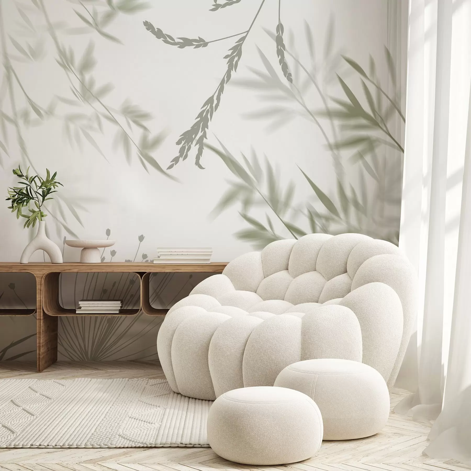 wall murals Foliage silhouettes w04850