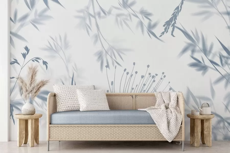 peintures murales Silhouettes de feuillage w04850v2