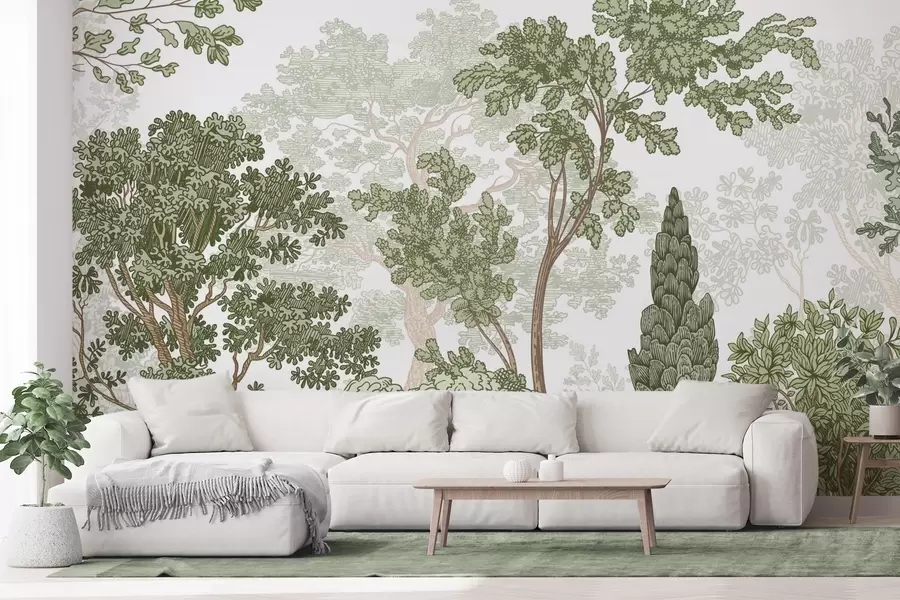 Wall Mural Photo Wallpaper Trees w04851