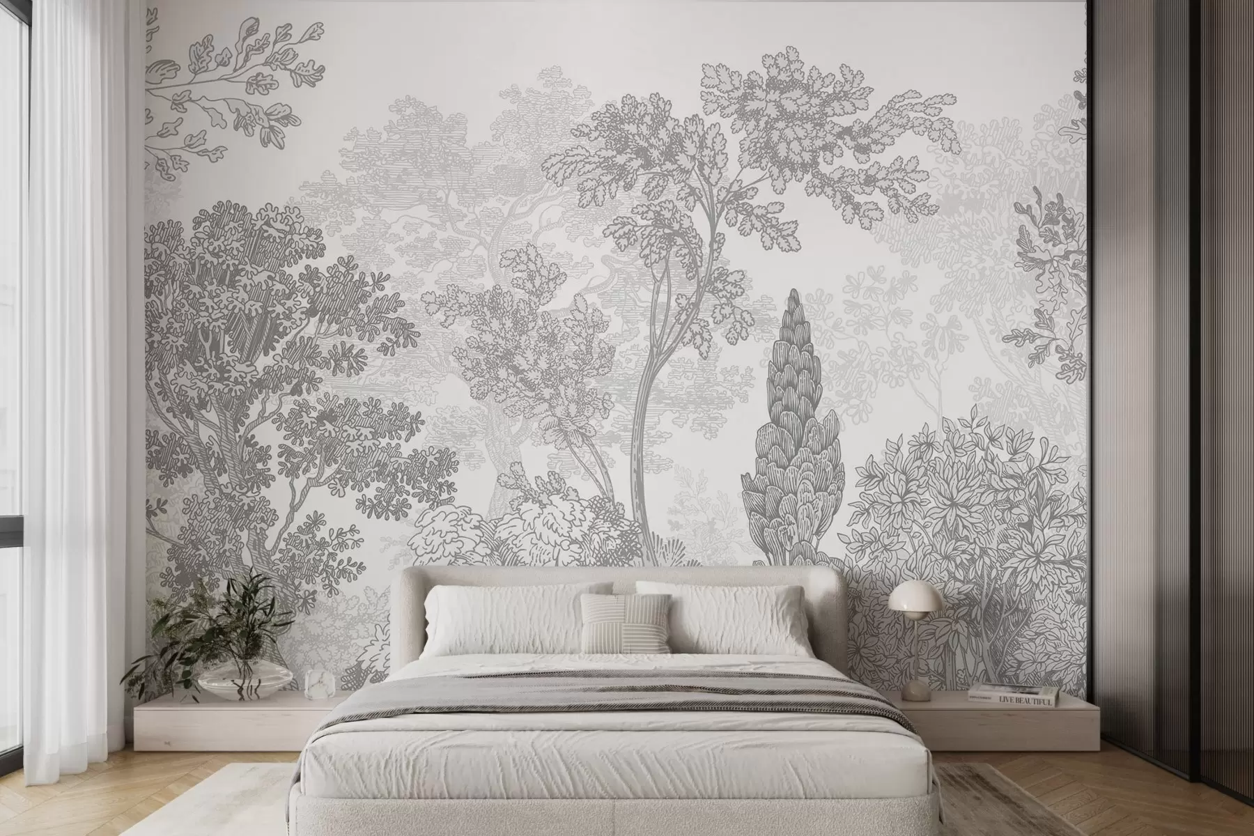 wall murals Trees w04851v3