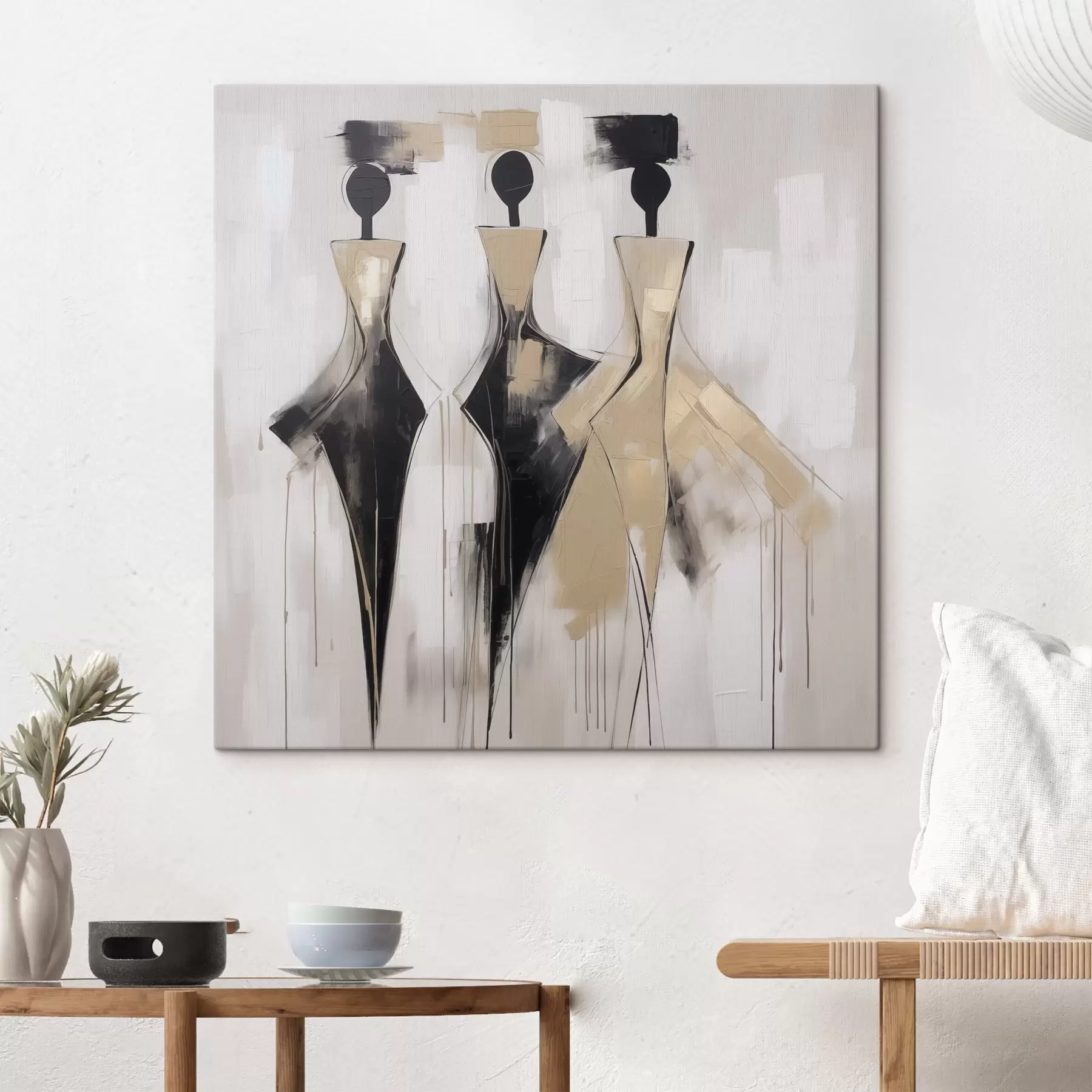 murales siluetas abstractas s46436