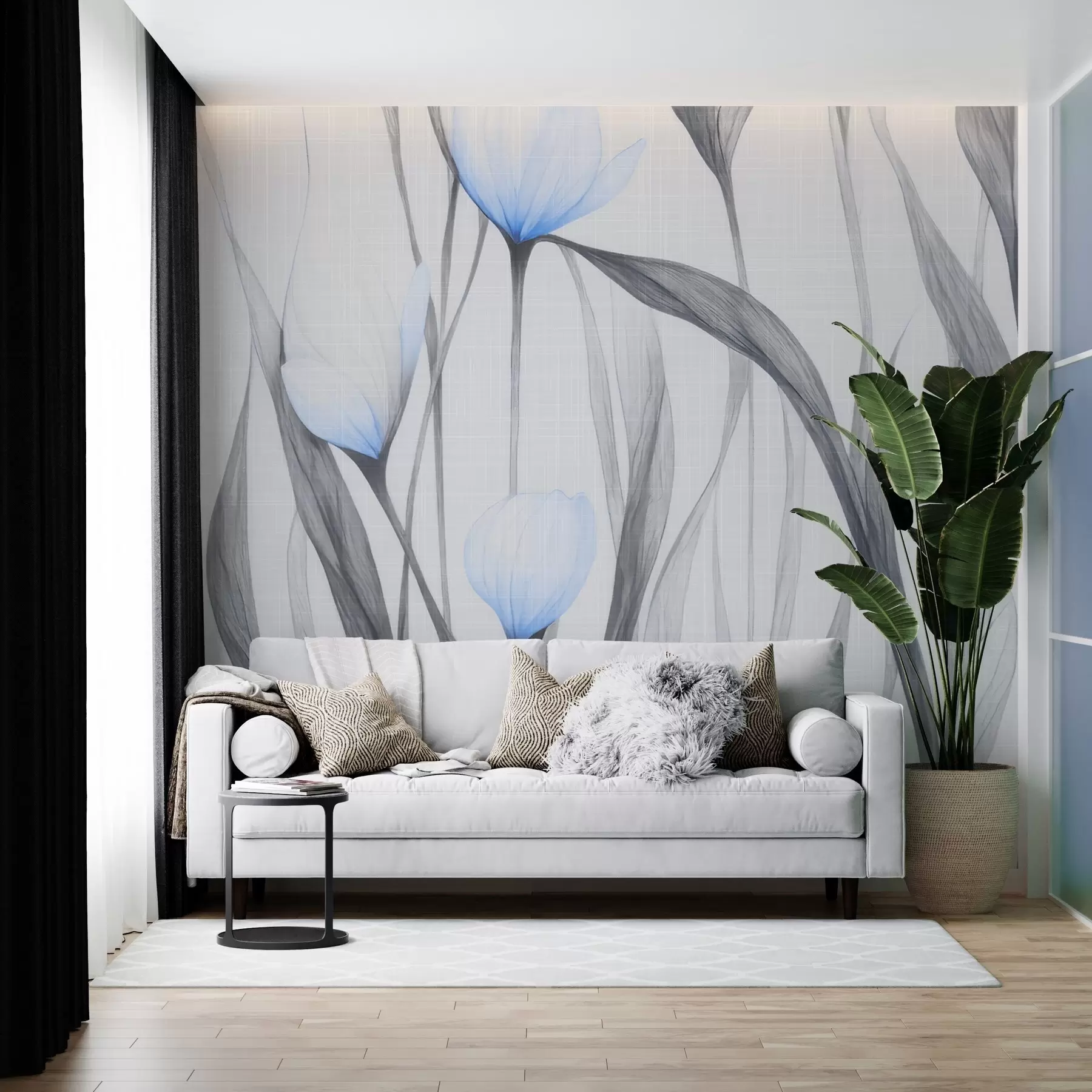 Wall Mural Photo Wallpaper Fragile translucent tulips w04831